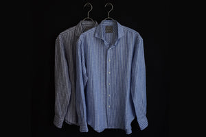Our Next F. CLASSIC Drop, Striped Linen Shirt.